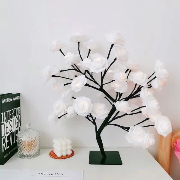 LED Rose Tree Lights 24LEDs, USB Operated