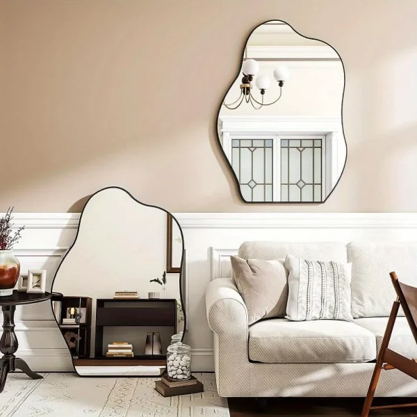 Irregular Asymmetrical Frameless Wall Mirror