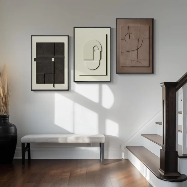 Tri-Panel Contemporary Wall Art